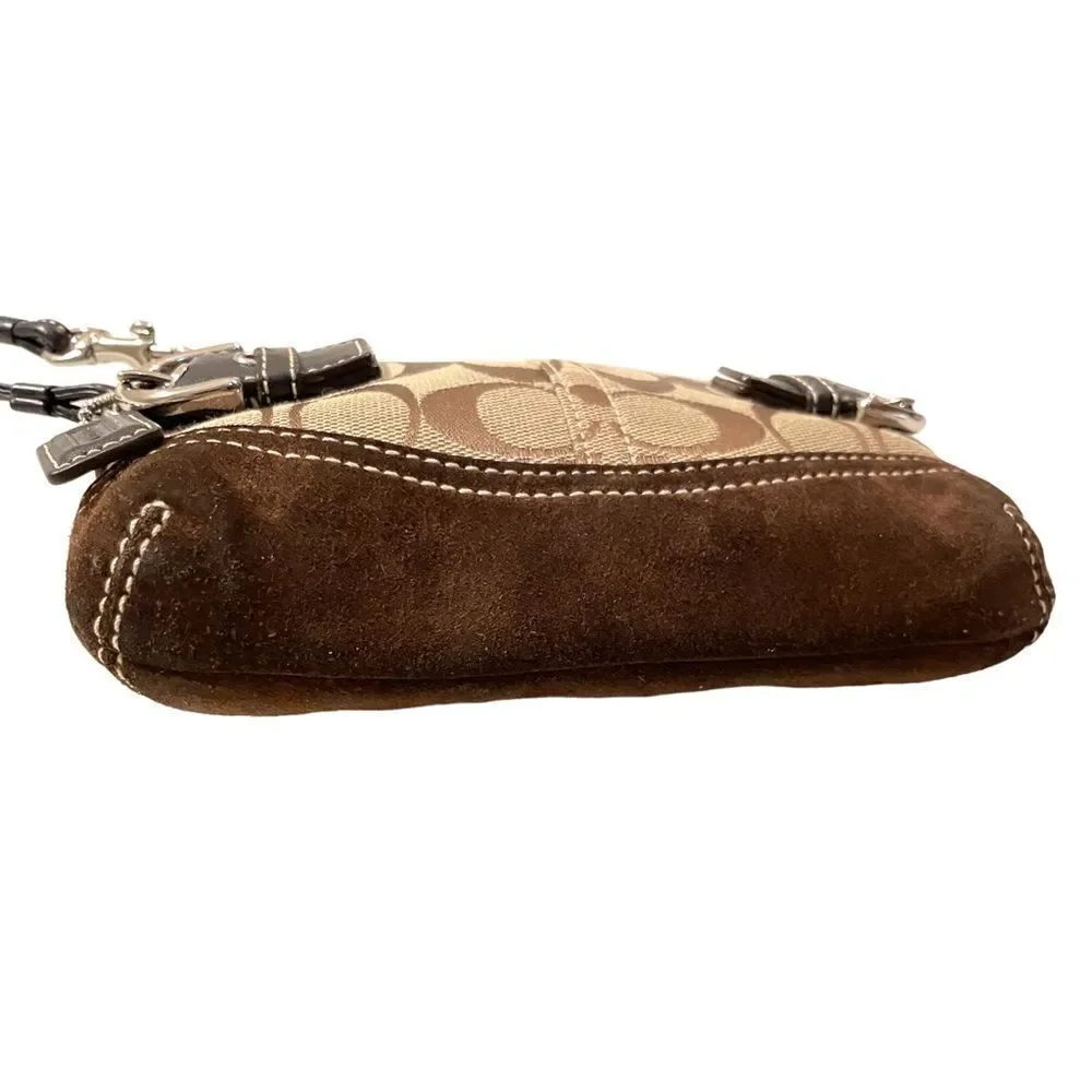 COACH Monogram Small Shoulder Bag & COACH Monogram Wristlet